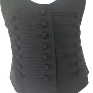 A vintage, black vest (XL) by Tristan